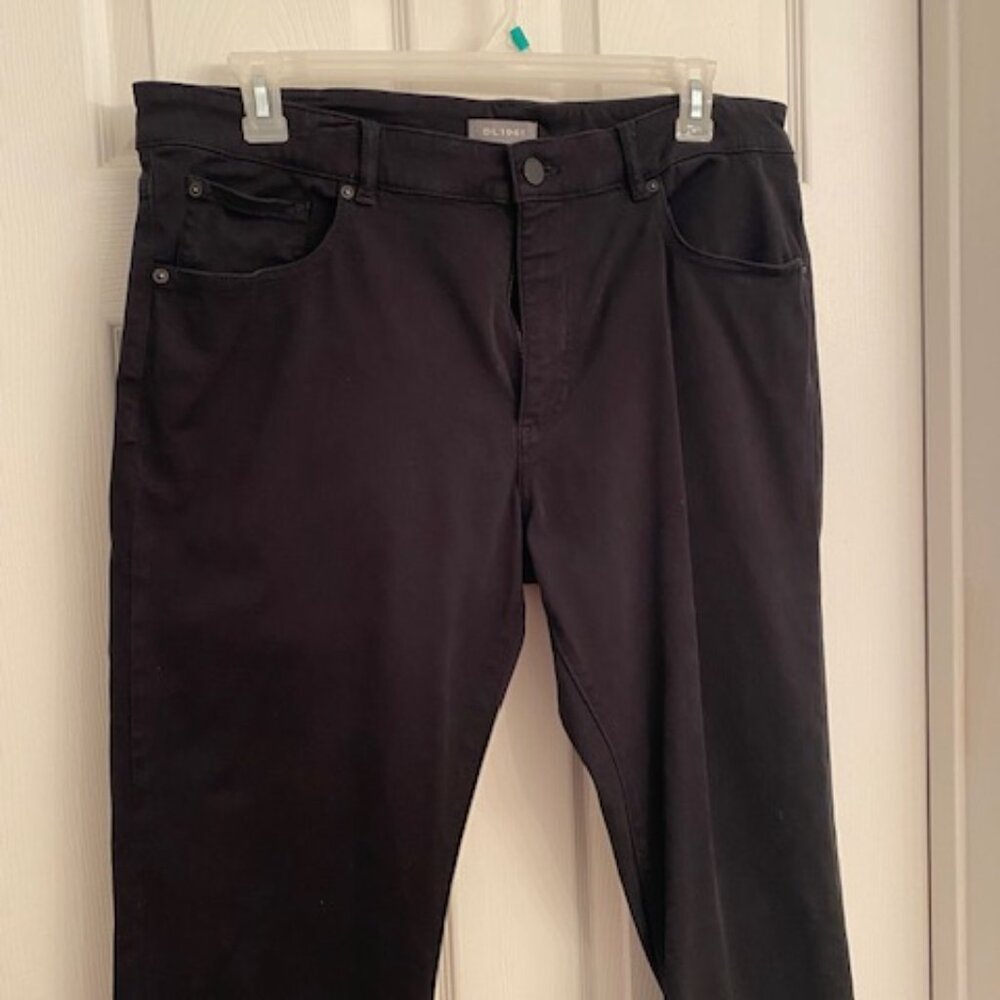 DL1961 Russell Slim Straight Black Jeans Size 38x32